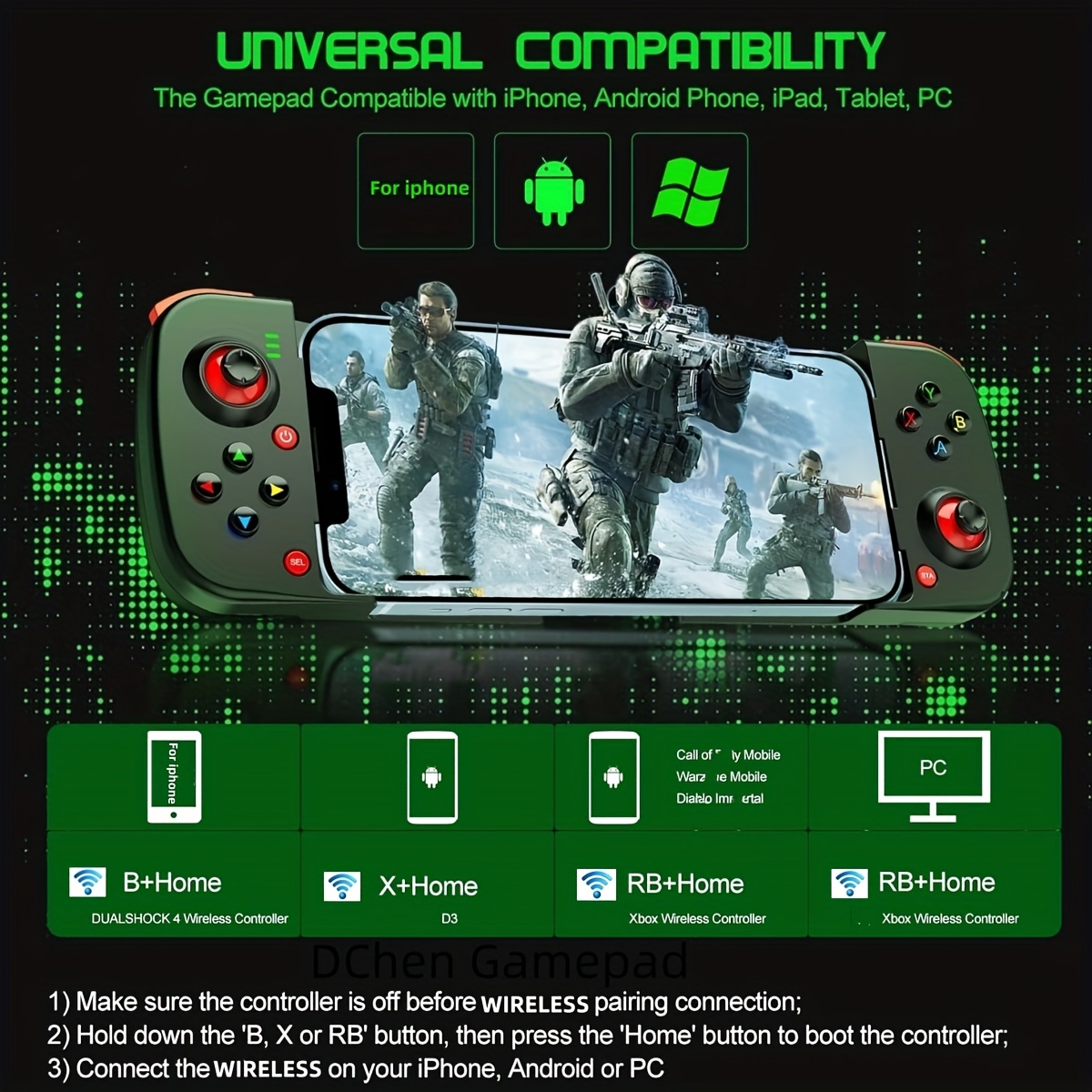 Wireless Gamepad for iPhone/Android/Steam Deck/PC - Image 6
