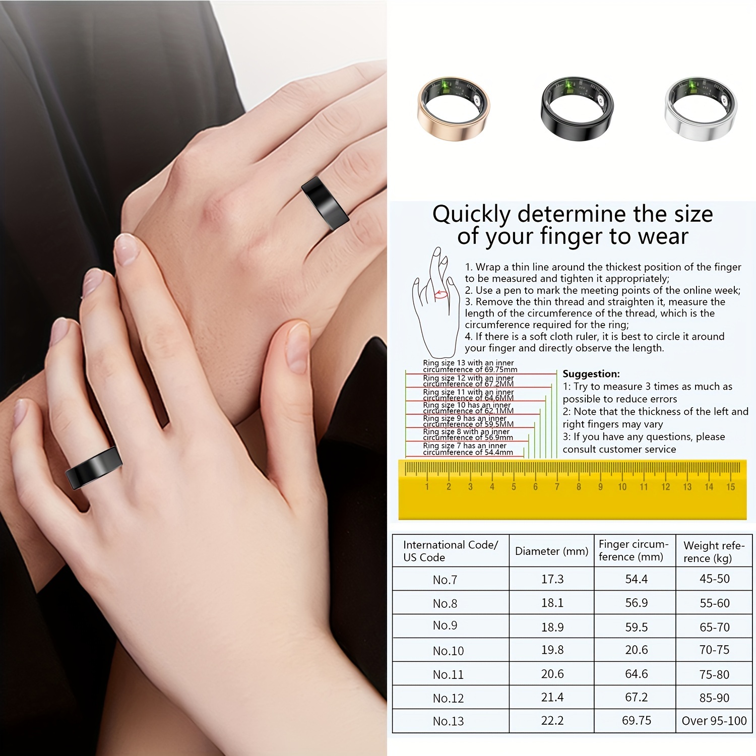 Smart Ring for Women & Men - Image 2